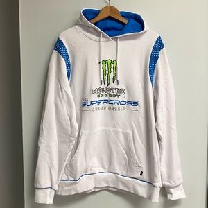 MENS LIKE NEW MONSTER ENERGY AMA SUPERCROSS CHAMPIONSHIP HOODIE - XL